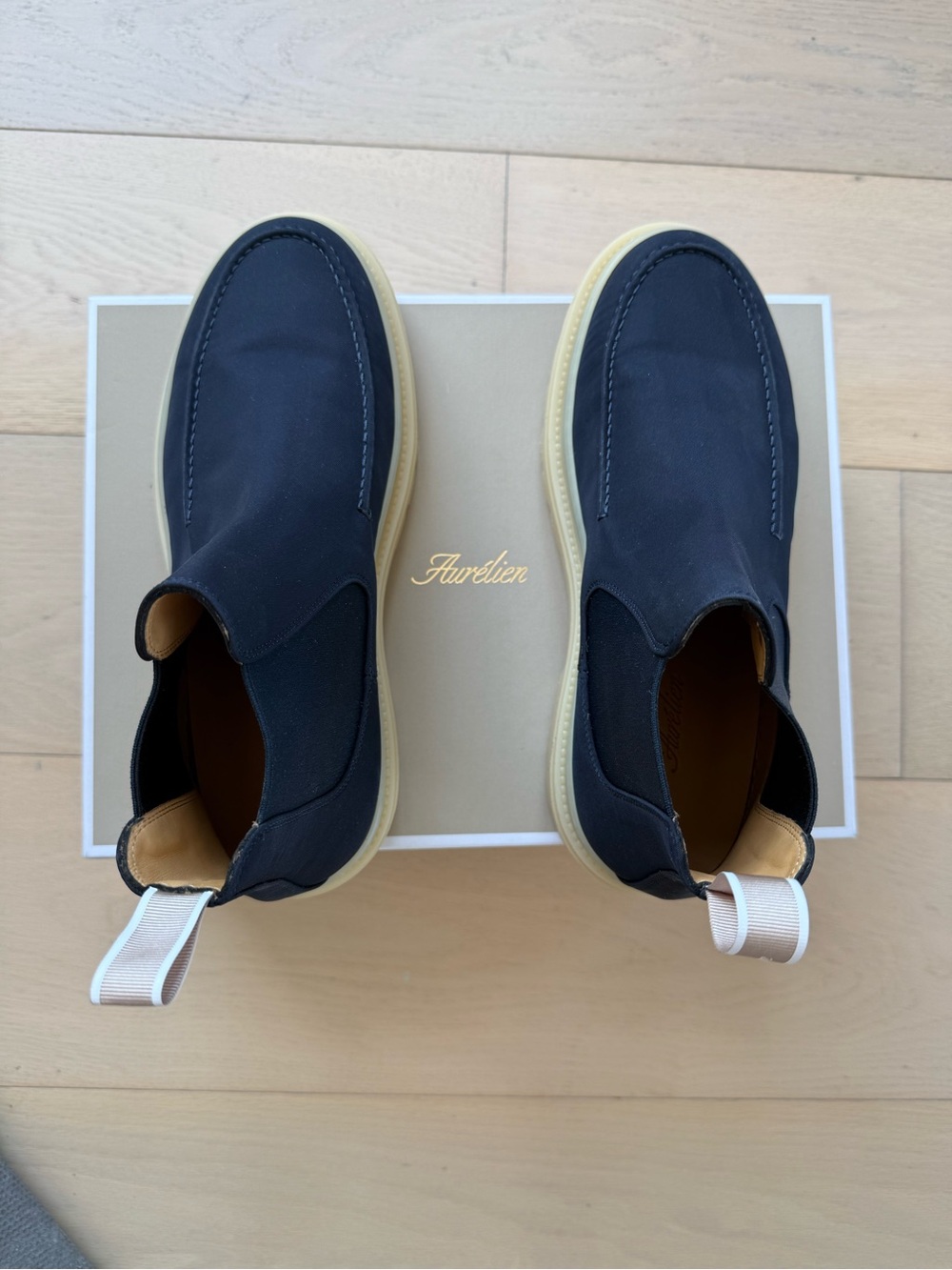 Men's Navy Slip-On Sneakers